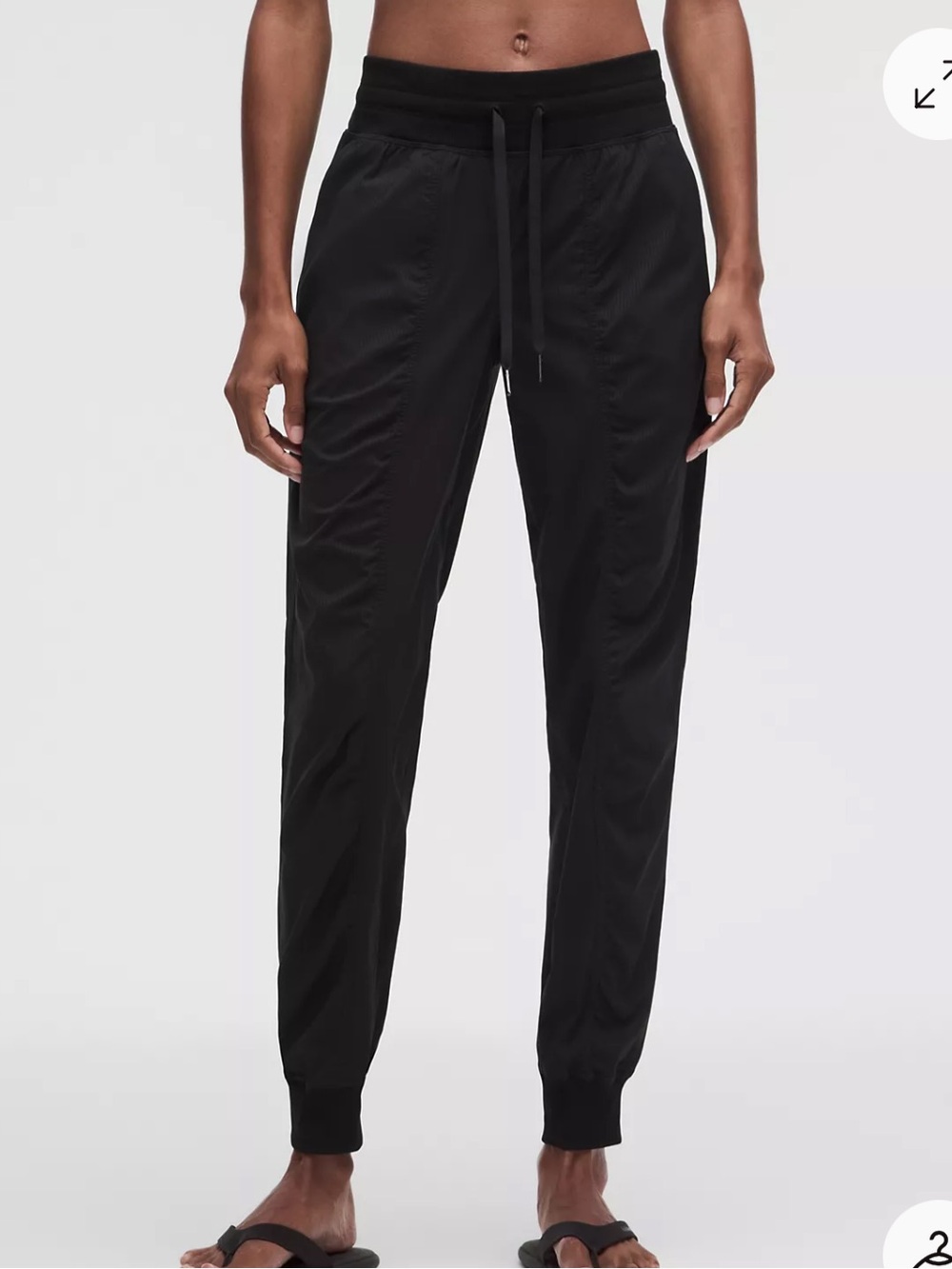 Lululemon Dance Studio jogger mid-rise black joggers size 6